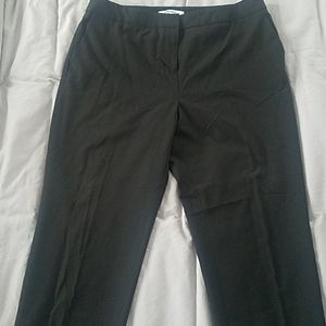Black crop dress pants